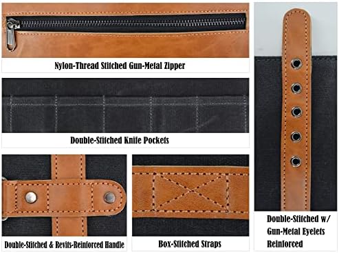 14-Pocket Knife Roll Case