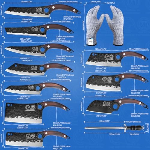XYJ Professional Knife SetEnergy-Blade Design for All-Task Kitchen Performance