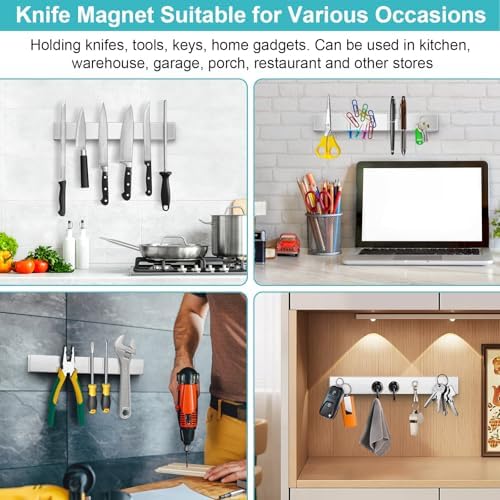 16-inch Magnetic Knife Strip No Drill Heavy Duty