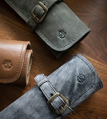 Angus Stoke Knife Roll Bag Sam Durable Stylish Leather Knife Case