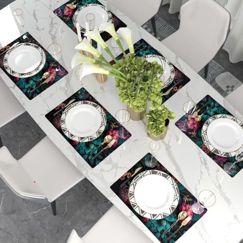 Bloom with Color - Peony Floral Place Mats