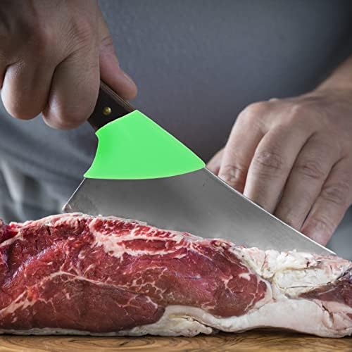 Callaron 2-Piece Kitchen Cut Protect Finger Guards Silicone Knives Universal Blade Covers