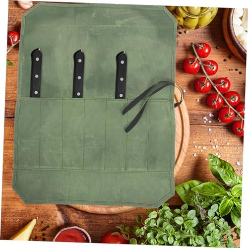 Wet Waxed Canvas Knife Storage Bag Patented Convenient Travel Companion