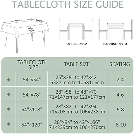 Elegant Green Checkered Tablecloth for Kitchen Dining