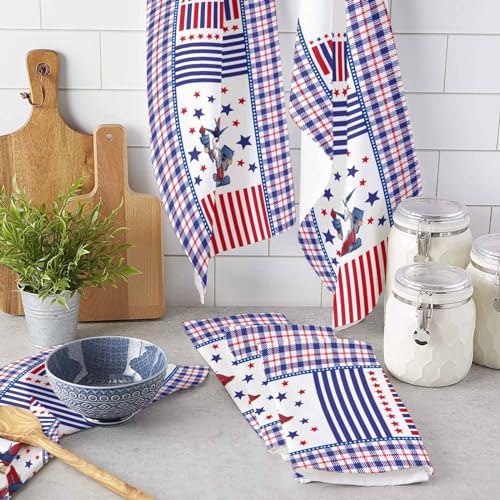 Durable Soft Kitchen Towels for Independence Day