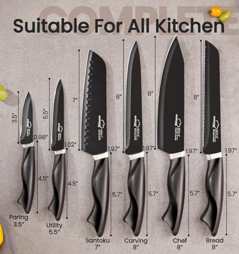 15-Piece Luxury knives set with built-in sharpener