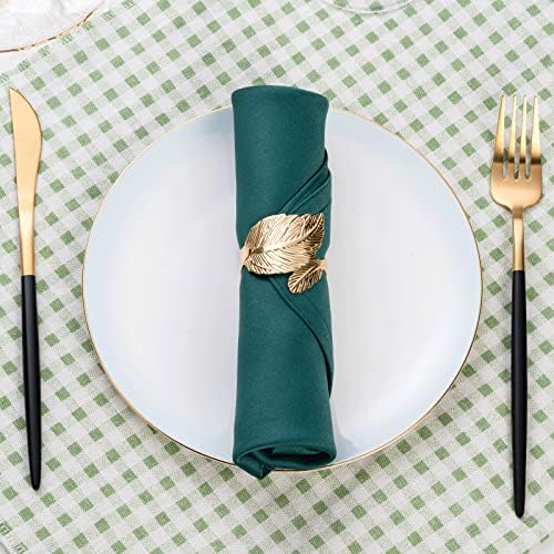 Sturdy 8-Piece Gold Napkin Rings Durable Elegant for Dining