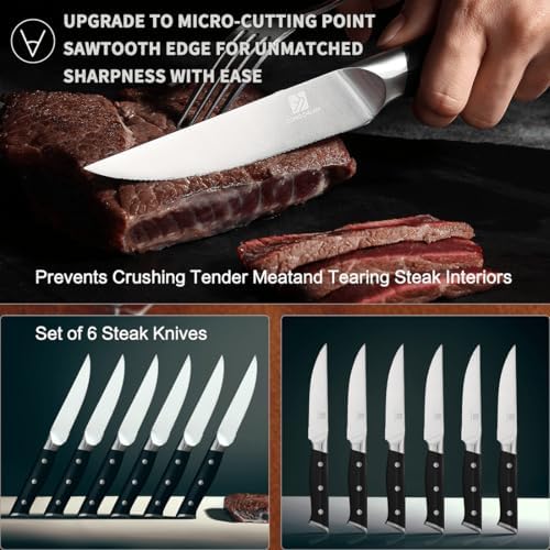 15-Piece Sharp Knife Set for Home Cooking