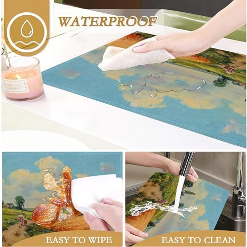 ZIHONSE Oil Painting Placemats Set of 6