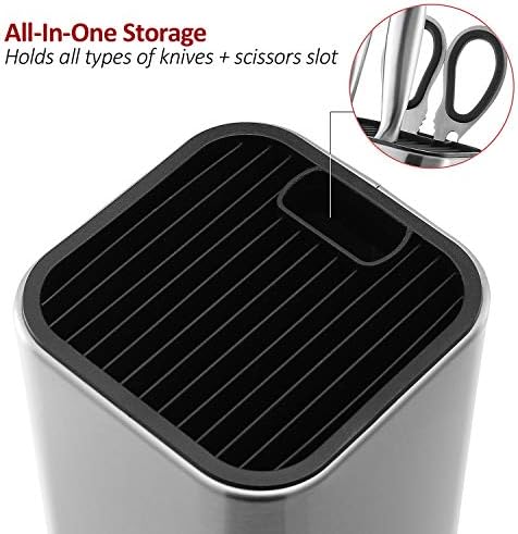 Laxnis World Universal Stainless Steel Knife Block