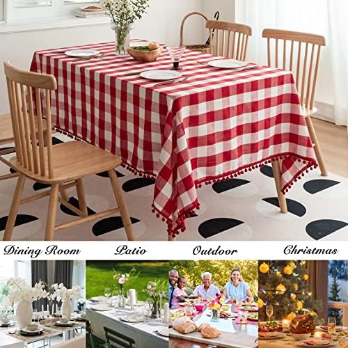 Jubilantex 60x108 Checkered Tablecloth
