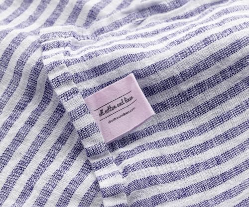 All Cotton and Linen Blue Kitchen Towels