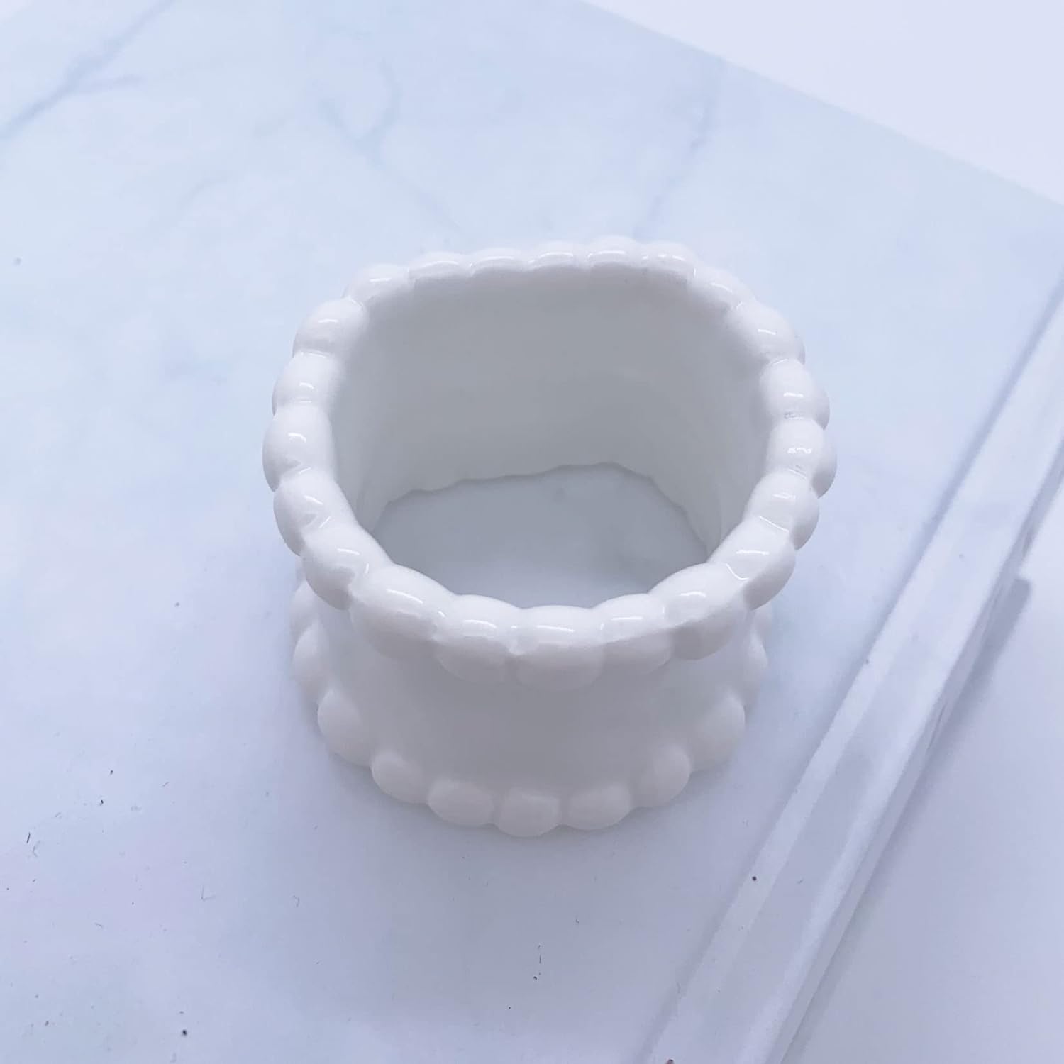 Valentines Beaded Napkin Rings Set