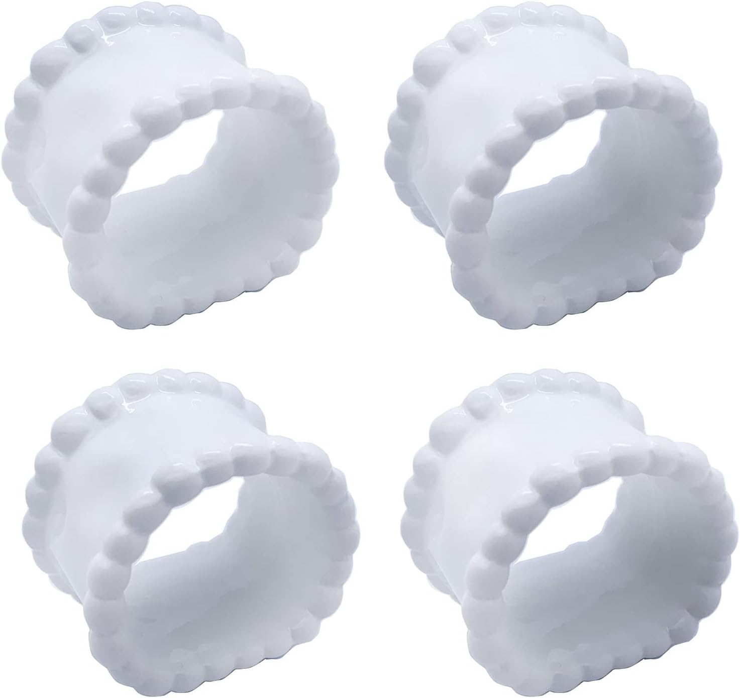 Valentines Beaded Napkin Rings Set