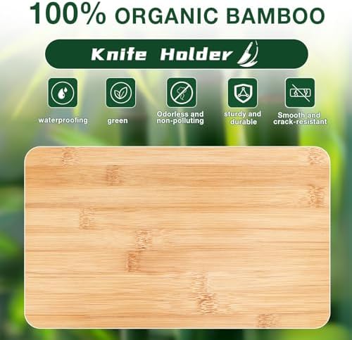 Compact Bamboo Knife Holder