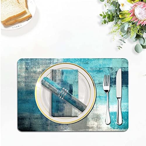 Turquoise MCALK 8-Piece Placemats Set for Kitchen