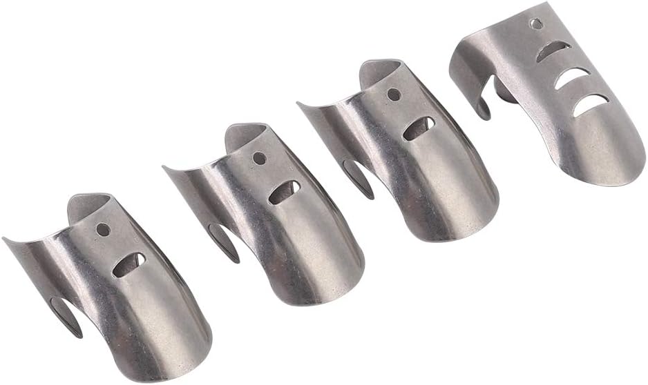 Noennull Stainless Steel Finger Guards Protect Hands While Cooking Eating