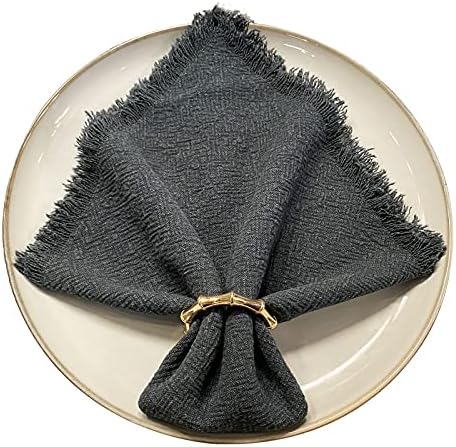 Bamboo Napkin Rings Set 12