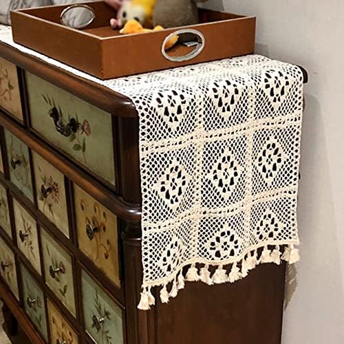 Hsvanyr Beige Table Runner for Bedroom 12x39inch Centerpieces
