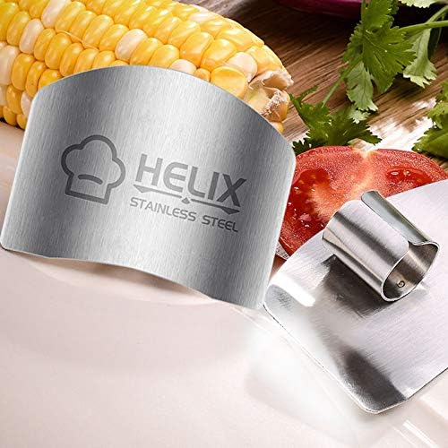 2-Piece Stainless Steel Finger Guards for Safety in the Kitchen