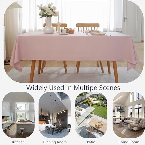 Alsoo Light Pink 60x90 Rectangle Table Cloth