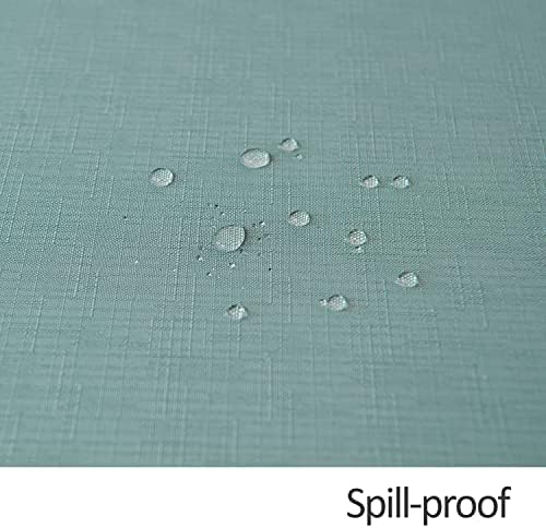 Maxmill Slubby Texture Tablecloth Slate Blue - Durable for Dining Events