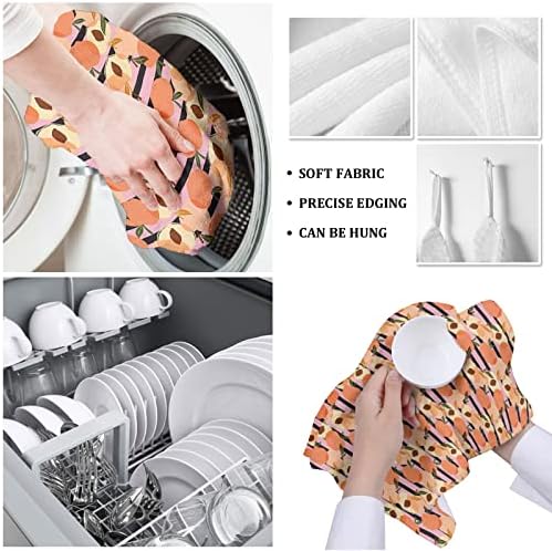 ZOE GARDEN - Peach Stripes Absorbent Kitchen Towels