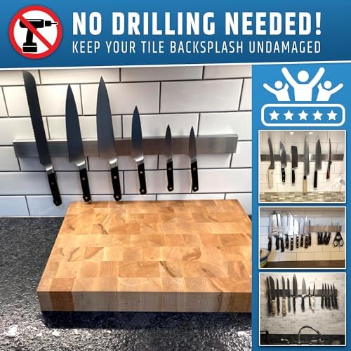 Secure Knife Holder Hole-Punch Free