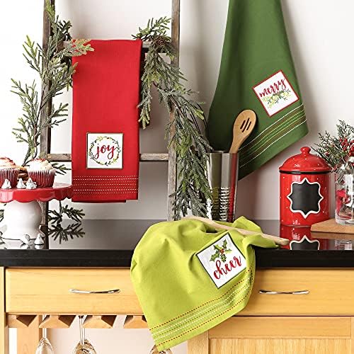 100 Cotton Oversized Holiday Dish Towels 18x28