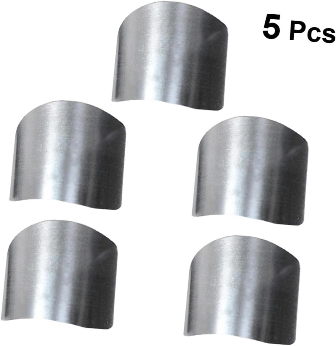 Stainless Steel Cutting Finger Protectors - 5 Piece Set