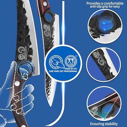 XYJ Professional Knife SetEnergy-Blade Design for All-Task Kitchen Performance