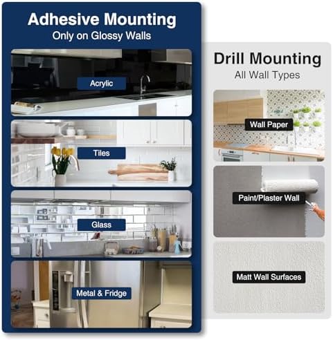 Strong Magnetic Knife Holder for Walls Gourmetop - Durable Easy to Install