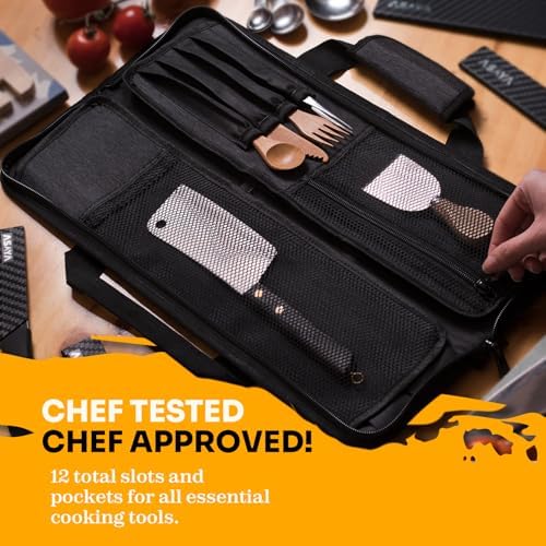 Asaya Chef Knife Roll Bag - Compact Durable