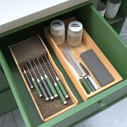 Compact Bamboo Knife Holder