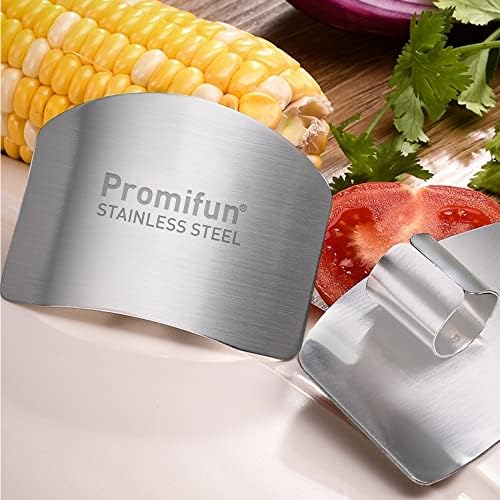 Stainless Steel Finger Guards - 4-Piece Set for Kitchen Use