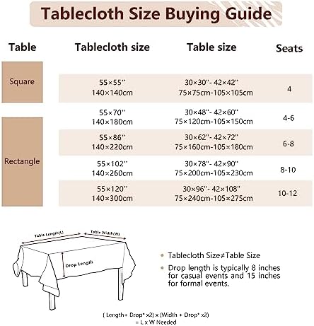 Laolitou waterproof cotton linen tablecloth for dining