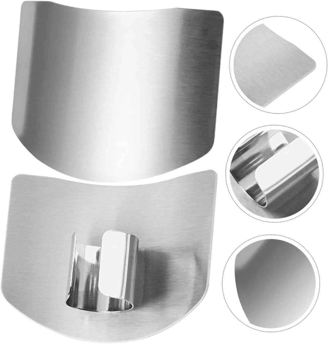 12 Pcs Stainless Steel Finger Guard Chopping Boards