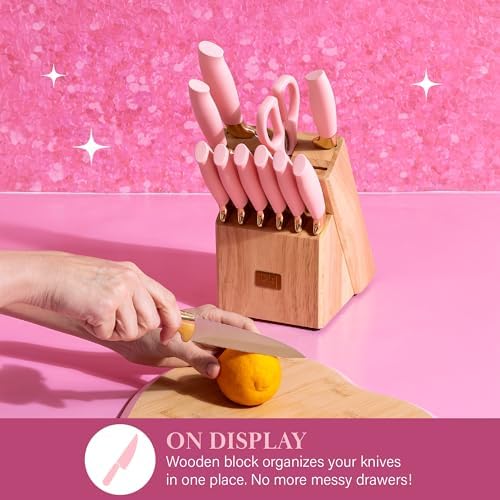 Paris Hilton 12-Piece Knife Set Precision Sharpness and Style