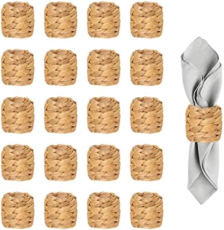 BARIEN Eco-Friendly Napkin Rings Set of 20