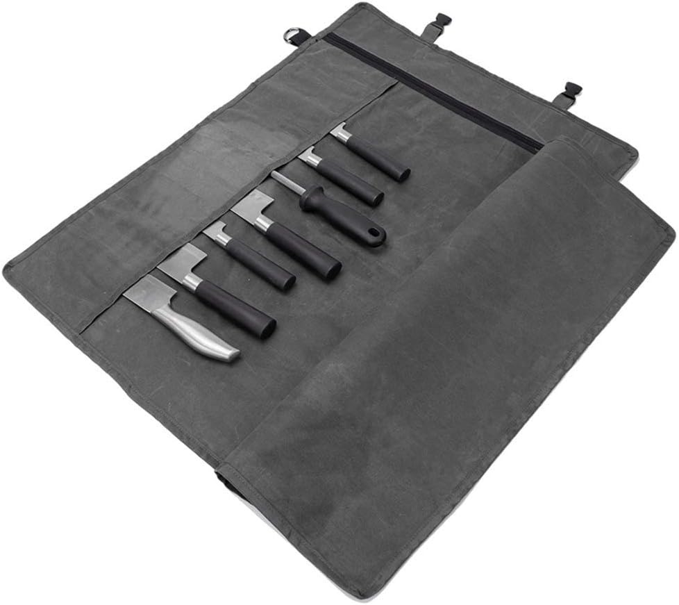 HERSENT Chefs Knife Roll Bag with 10 Slots
