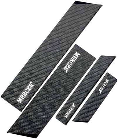 4-Piece Mercer Knives Guard Set Black Felt Lined