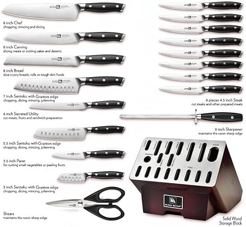 Stahl 19 Piece knife block set