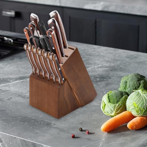 10-Piece Kitchen Knife Block for Organization