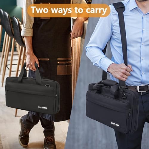 OUUTMEEChef Knife Bag for Professionals 25 Total Pockets Kitchen Utensils Organizer