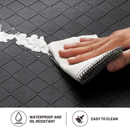 HappyTrends Anti-Fatigue Kitchen Mat Waterproof 173x60 Ergonomic