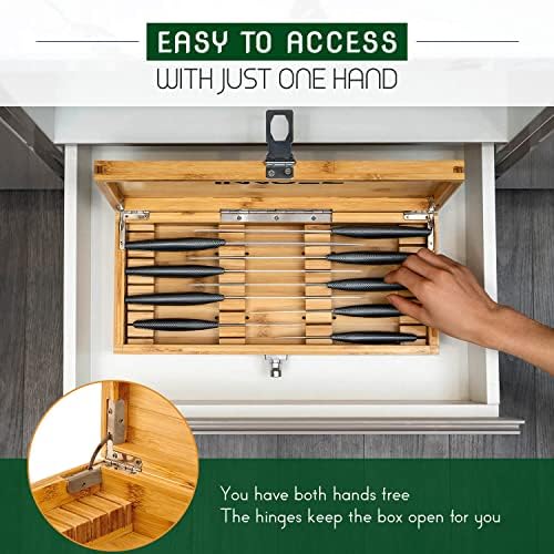 Bamboo Kitchen Knife Safety Holder
