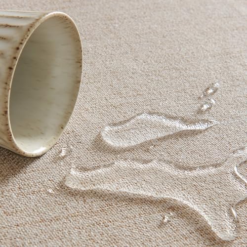 Muted Color Linen TableclothFarmhouse Style