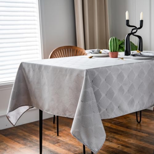 GOLD SAIL - Geometric Grey Tablecloth