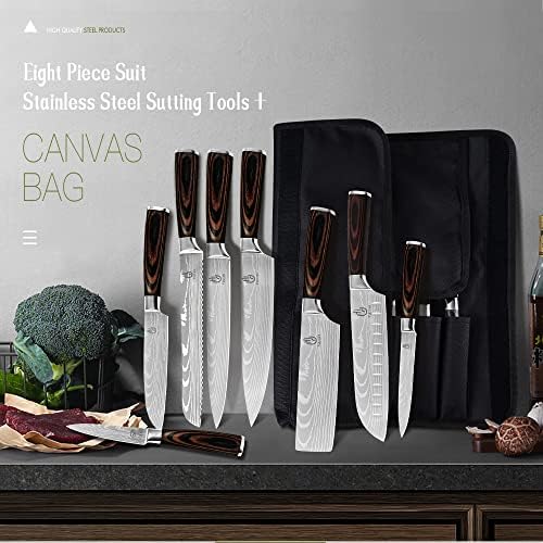 FULLHI 14pcs Japanese Knife Set with Safety Accessories