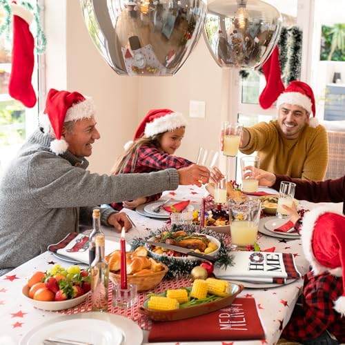Bencailor 4-Piece Xmas Kitchen Towels Buffaloo Plaid